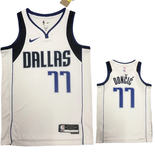 22-23 Dallas Mavericks DONCIC #77 White Home Top Quality Hot Pressing NBA Jersey