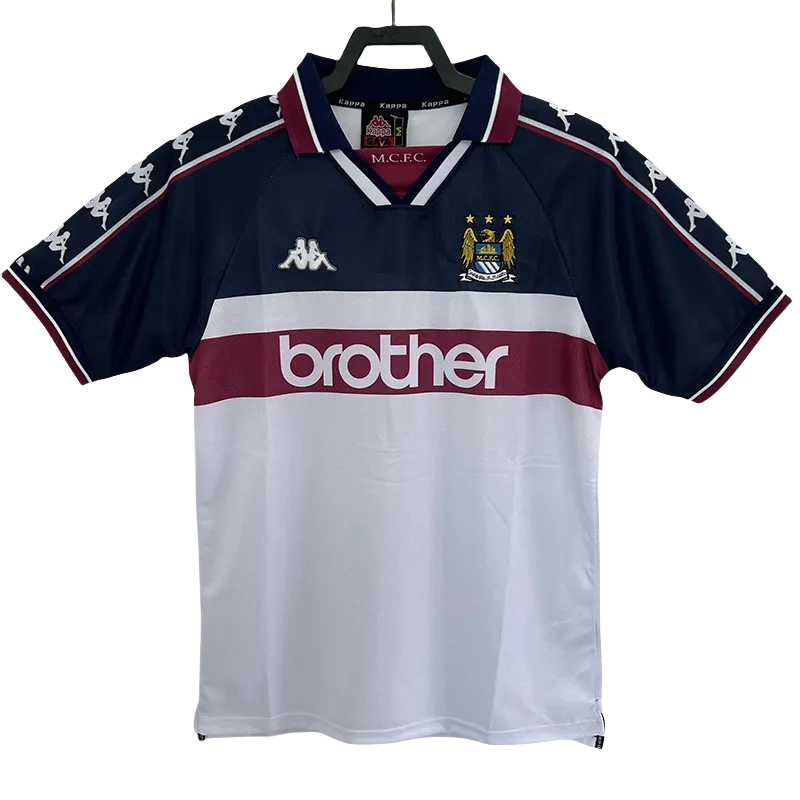 1997-1998 Man City Away Retro Soccer Jersey