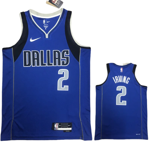 22-23 Dallas Mavericks IRVING #2 Blue Away Top Quality Hot Pressing NBA Jersey