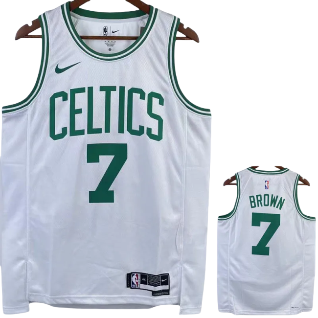 22-23 CELTICS BROWN #7 White Top Quality Hot Pressing NBA Jersey