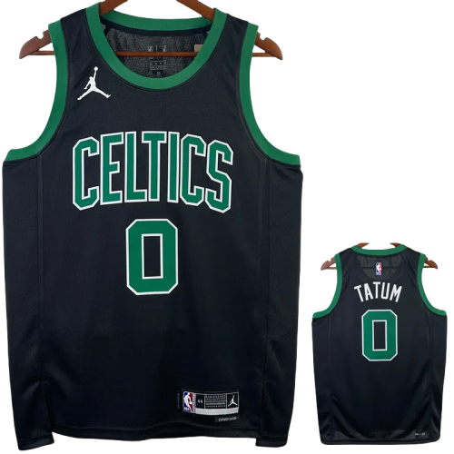 22-23 CELTICS TATUM #0 Black Top Quality Hot Pressing NBA Jersey (Trapeze Edition)