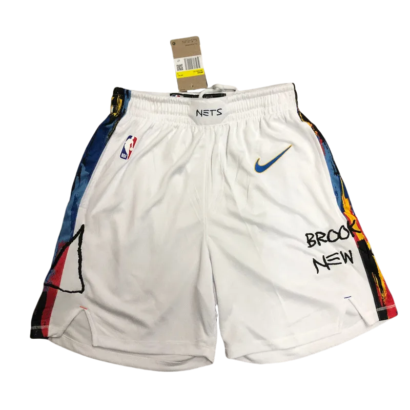 22-23 NETS White City Edition Top Quality NBA Pants