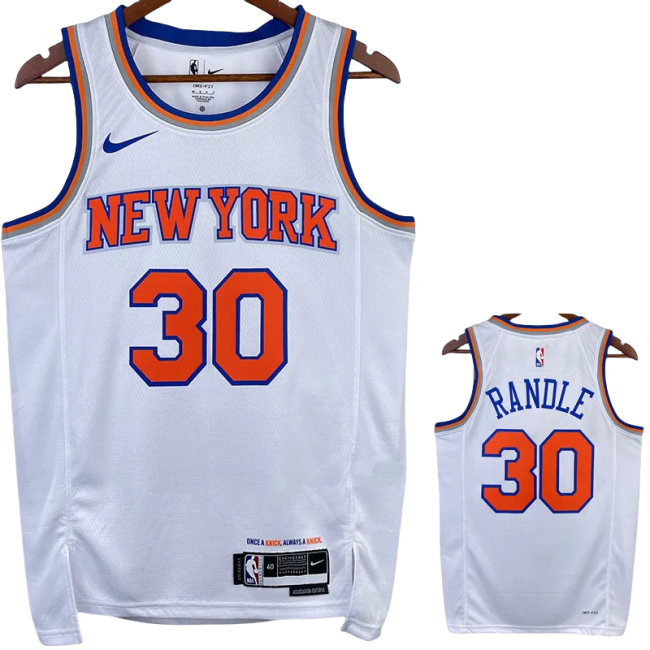 22-23 KNICKS RANDLE #30 White Top Quality Hot Pressing NBA Jersey