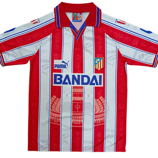 1996-1997 Atletico Madrid Home Retro Soccer Jersey