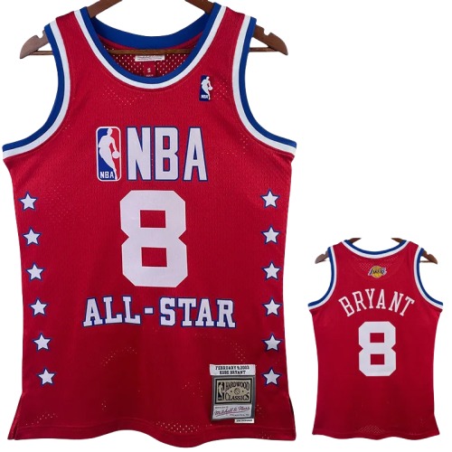 ALL-STAR BRYANT #8 Red Top Quality Hot Pressing NBA Jersey