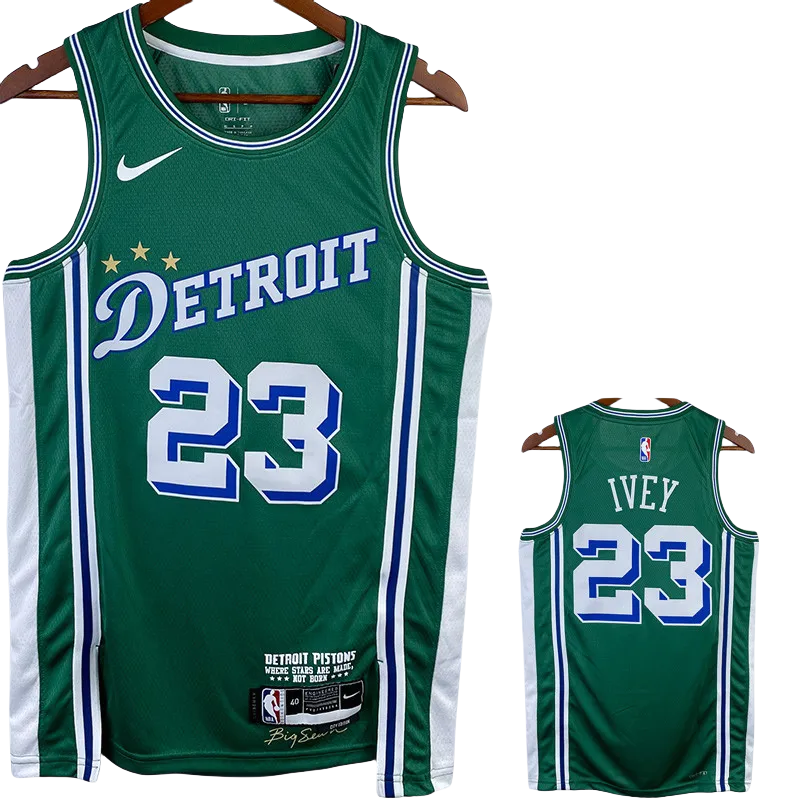 22-23 Pistons IVEY #23 Green City Edition Top Quality Hot Pressing NBA Jersey