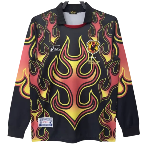 1998 Japan GoalKeeper Long Sleeve Retro Soccer Jersey