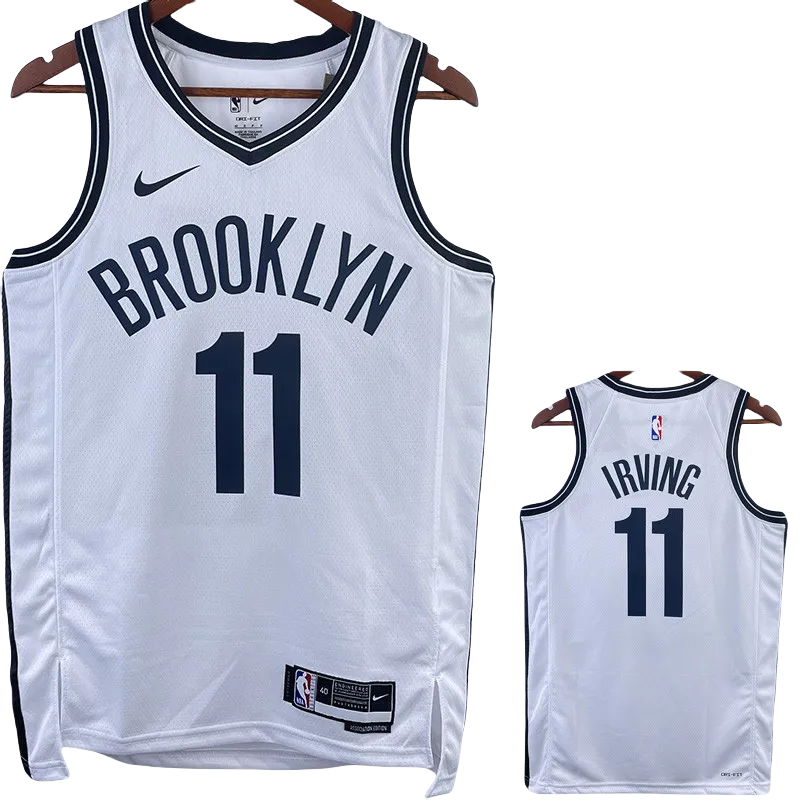 22-23 NETS IRVING #11 White Top Quality Hot Pressing NBA Jersey