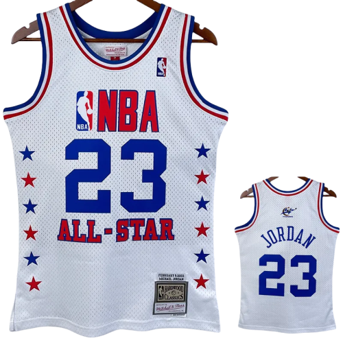 2003 ALL-STAR JORDAN #23 White Top Quality Hot Pressing NBA Jersey