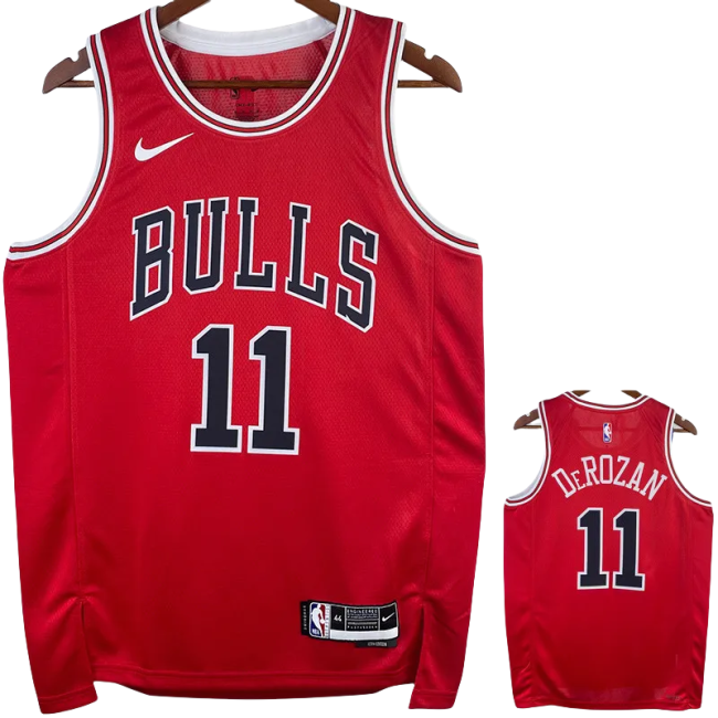 22-23 BULLS DEROZAN #11 Red Top Quality Hot Pressing NBA Jersey