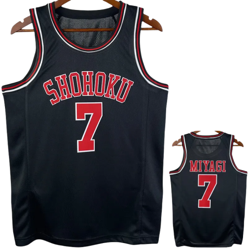 2023 SHOHOKU MIYAGI #7 Black Top Quality Hot Pressing NBA Jersey