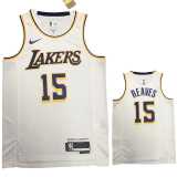 22-23 LAKERS REAVES #15 White Top Quality Hot Pressing NBA Jersey