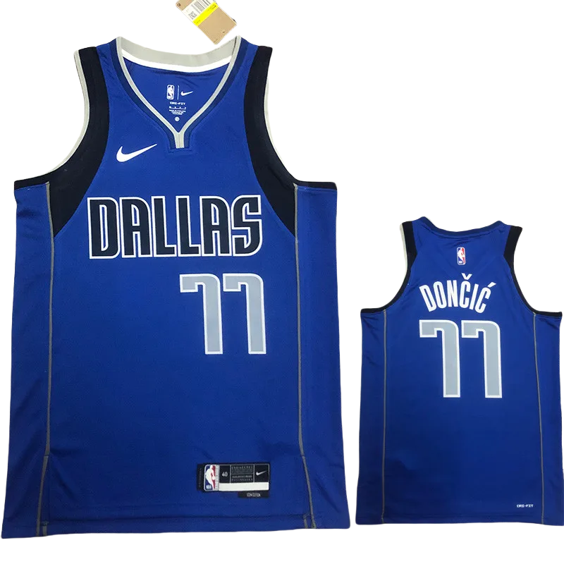 22-23 Dallas Mavericks DONCIC #77 Blue Home Top Quality Hot Pressing NBA Jersey