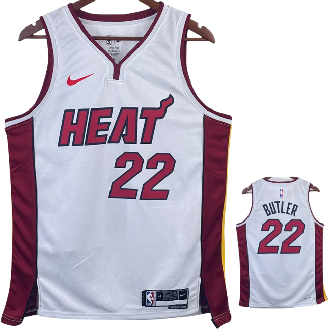 22-23 HEAT BUTLER #22 White Top Quality Hot Pressing NBA Jersey
