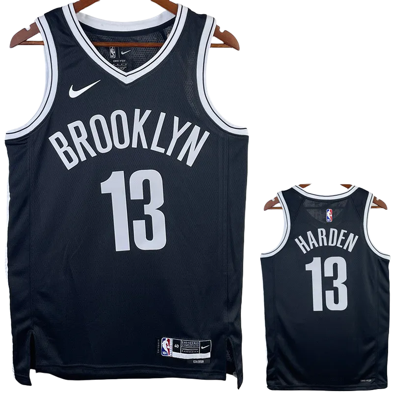 22-23 Nets HARDEN #13 Black Top Quality Hot Pressing NBA Jersey