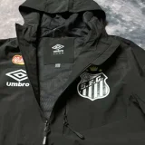 24-25 Santos FC Black Windbreaker