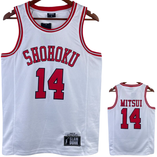 2023 SHOHOKU MITSUI #14 White Top Quality Hot Pressing NBA Jersey