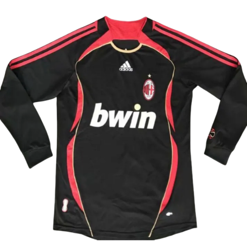 2006-2007 ACM Away Black Long Sleeve Retro Soccer Jersey