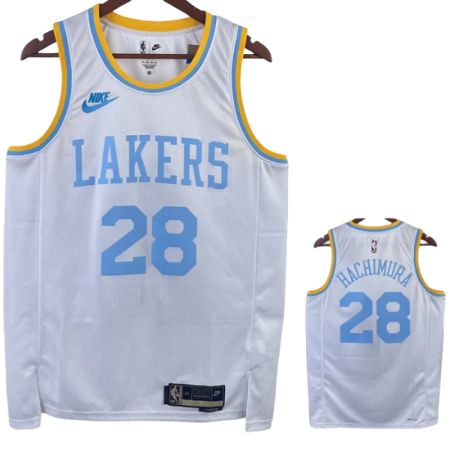 22-23 LAKERS HACHIMURA #28 White Retro Top Quality Hot Pressing NBA Jersey