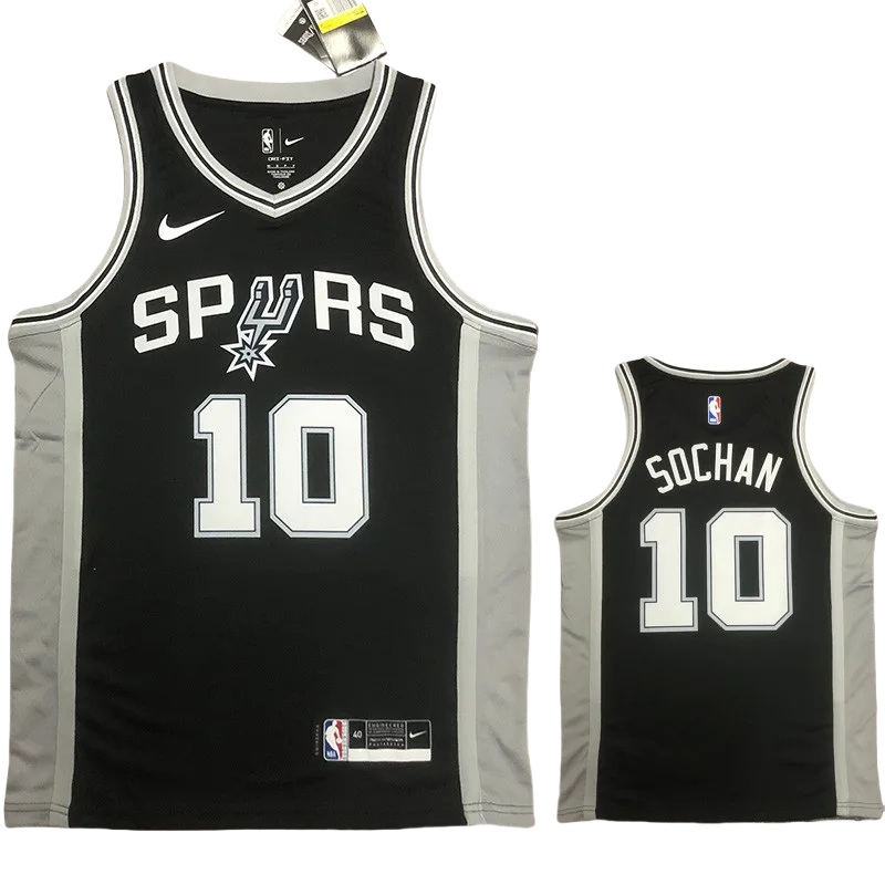 22-23 SA Spurs SOCHAN #10 Black Top Quality Hot Pressing NBA Jersey