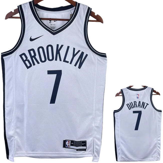 22-23 Nets DURANT #7 White Top Quality Hot Pressing NBA Jersey