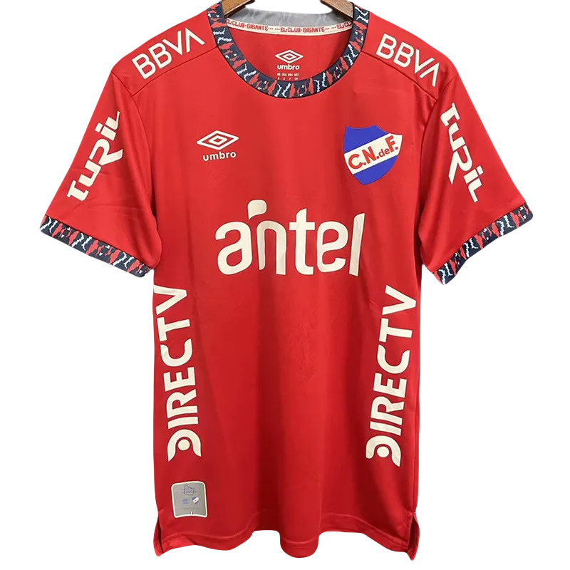 23-24 Club Nacional Red Fans Soccer Jersey