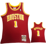 2004-05 ROCKETS McGRADY #1 Red Retro Top Quality Hot Pressing NBA Jersey
