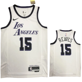 22-23 LAKERS REAVES #15 White City Edition Top Quality Hot Pressing NBA Jersey