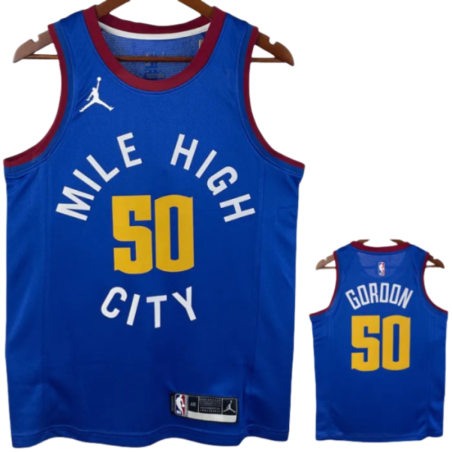20-21 Nuggets GORDON #50 Blue Top Quality Hot Pressing NBA Jersey (Trapeze Edition)