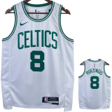 22-23 CELTICS PORZINGIS #8 White Top Quality Hot Pressing NBA Jersey