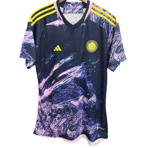 2023 Colombia Pink Black Fans Soccer Jersey