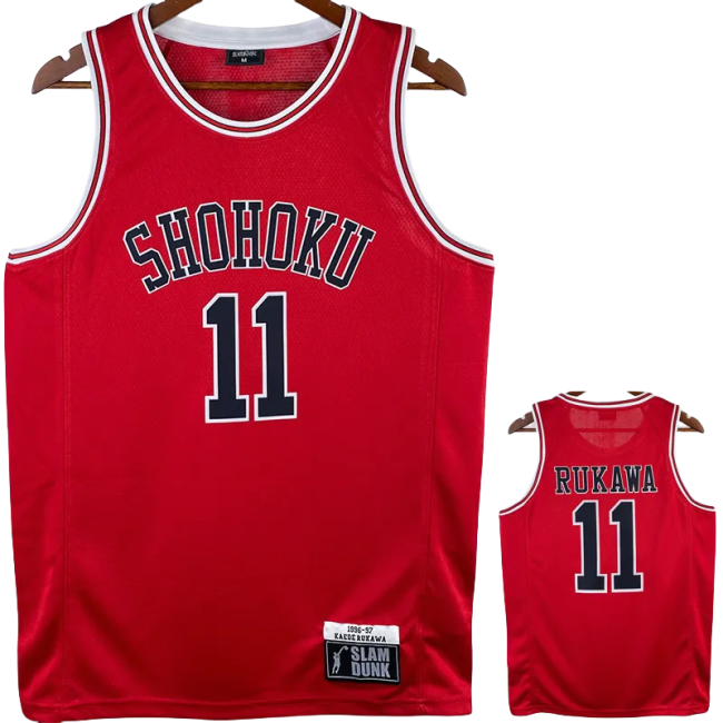 2023 SHOHOKU RUKAWA #11 Red Top Quality Hot Pressing NBA Jersey