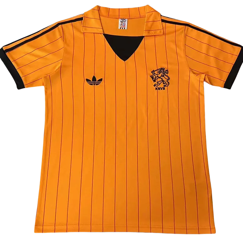 1984 Netherlands Home Retro Soccer Jersey