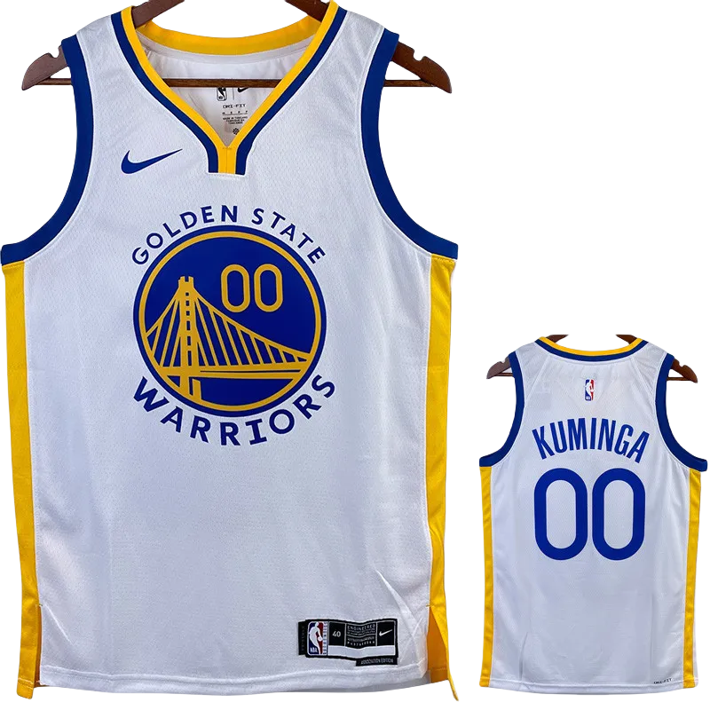 22-23 WARRIORS KUMINGA #00 White Top Quality Hot Pressing NBA Jersey