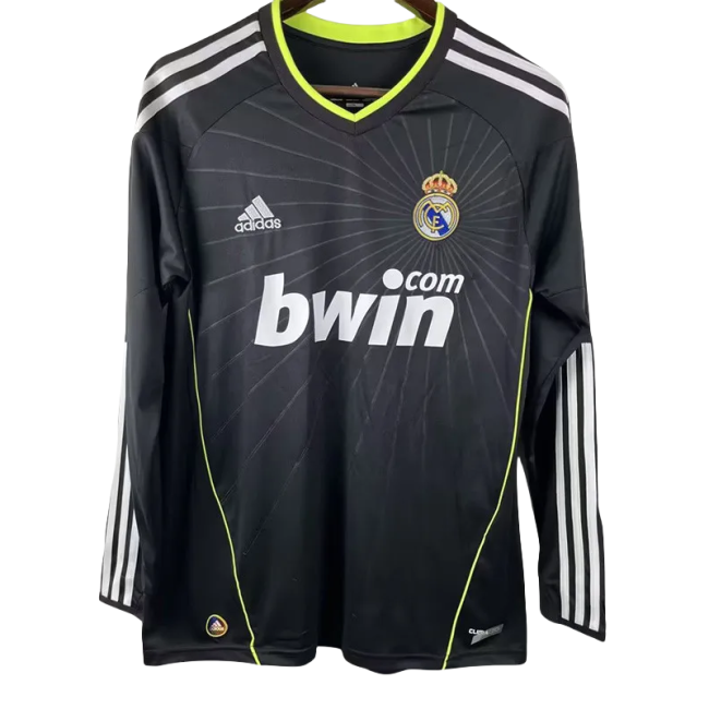 2010-2011Real Madrid  Away Long Sleeve Retro Soccer Jersey
