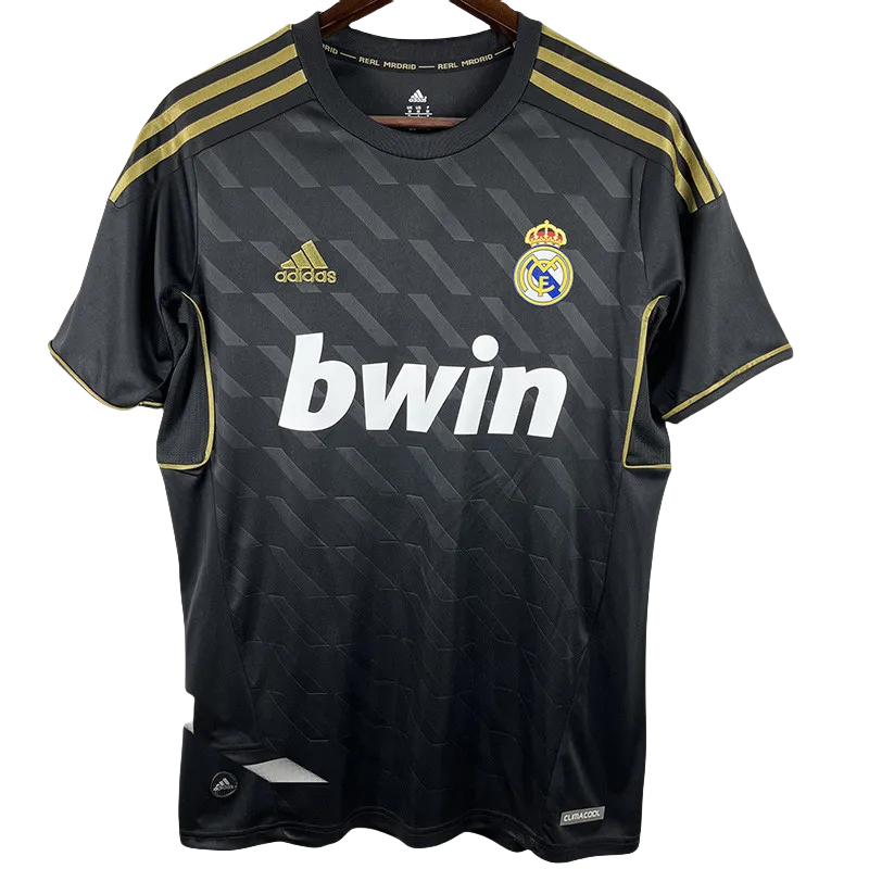 2011-2012 Real Madrid  Away Black Retro Soccer Jersey