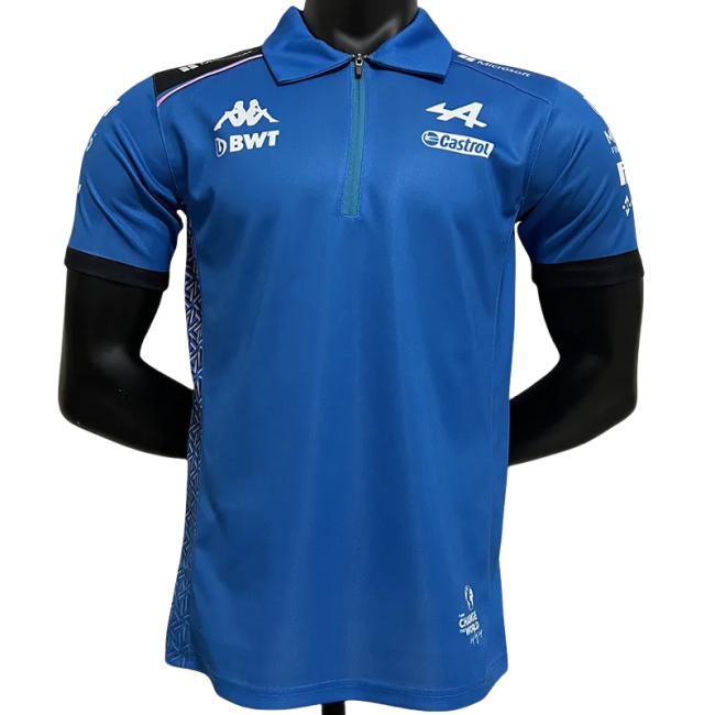 2023 F1 ALPINE Blue Polo Racing Suit(有领)