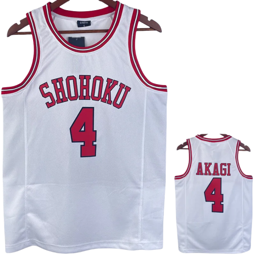2023 SHOHOKU AKAGI #4 White Top Quality Hot Pressing NBA Jersey