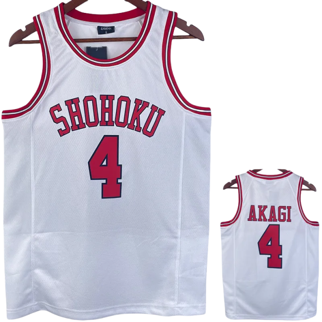 2023 SHOHOKU AKAGI #4 White Top Quality Hot Pressing NBA Jersey