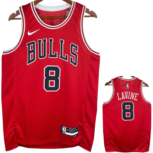 22-23 BULLS LAVINE #8 Red Top Quality Hot Pressing NBA Jersey