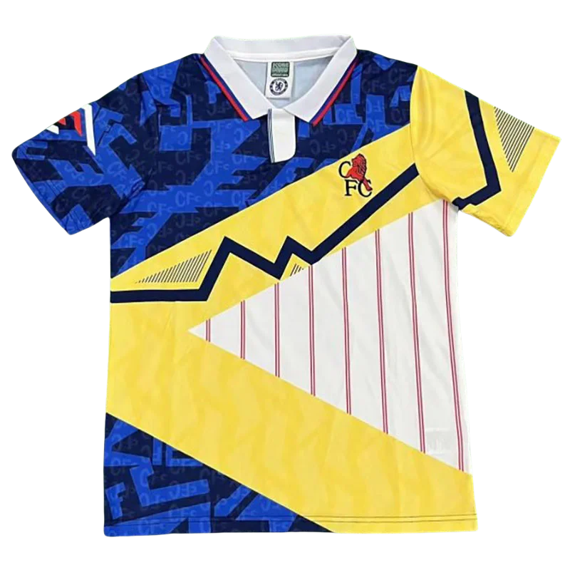 2023 CHE 90‘s Retro Edition Blue&Yellow&White Mash Up Shirts