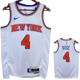 22-23 KNICKS ROSE #4 White Top Quality Hot Pressing NBA Jersey