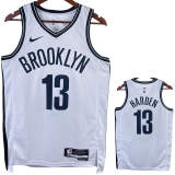 22-23 Nets HARDEN #13 White Top Quality Hot Pressing NBA Jersey