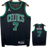 22-23 CELTICS BROWN #7 Black Top Quality Hot Pressing NBA Jersey (Trapeze Edition)