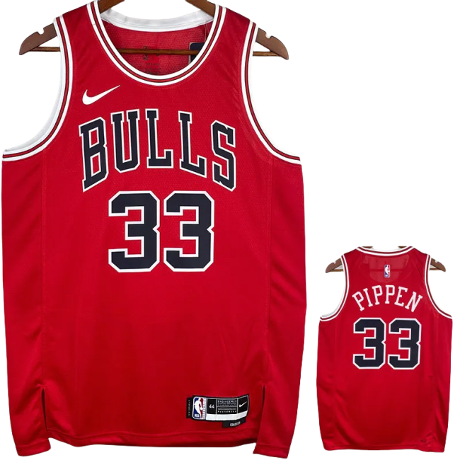 22-23 BULLS PIPPEN #33 Red Top Quality Hot Pressing NBA Jersey