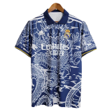 2023 Real Madrid  Special Edition Blue Fans Training Shirts
