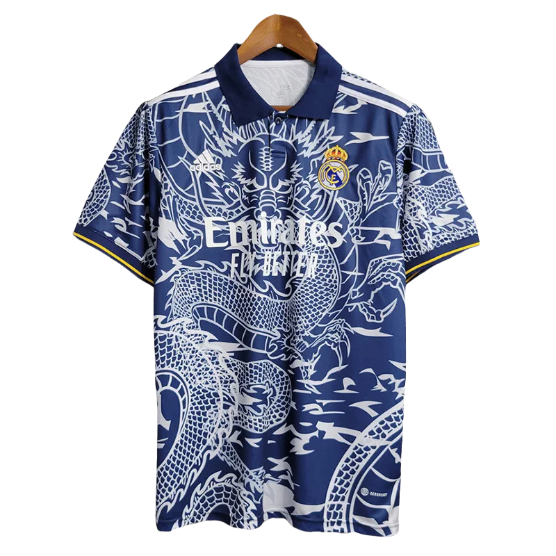 2023 Real Madrid  Special Edition Blue Fans Training Shirts