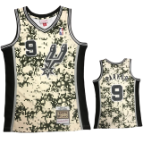 2013-14 SA Spurs PARKER #9 Green CamouflageTop Quality Hot Pressing NBA Jersey (迷彩）