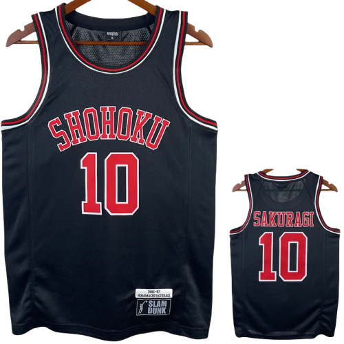2023 SHOHOKU SAKURAGI #10 Black Top Quality Hot Pressing NBA Jersey