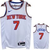 22-23 KNICKS ANTHONY #7 White Top Quality Hot Pressing NBA Jersey